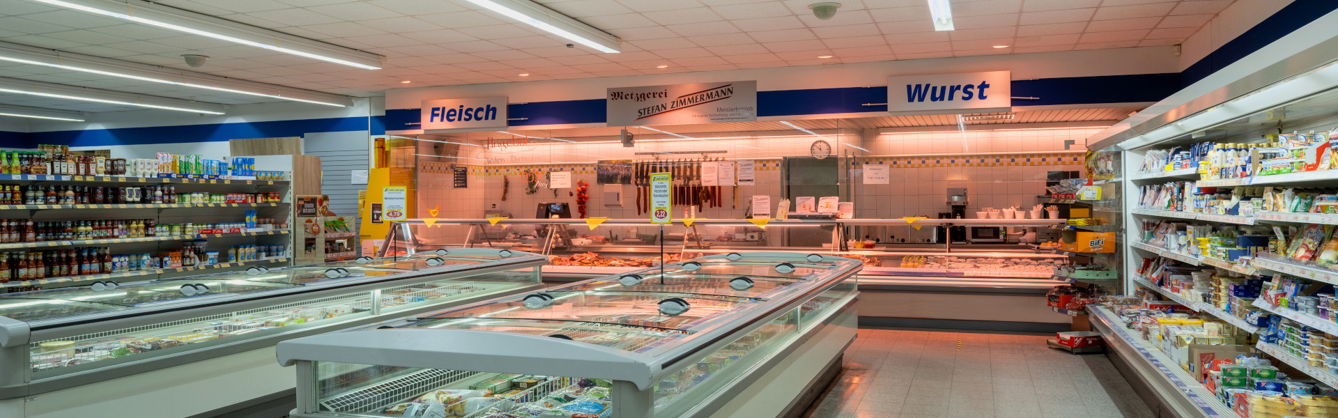Tiefkühlprodukte und Frischetheke